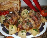 Foto del paso 10 de la receta: Piernas de cordero asadas al horno con patatas panaderas