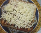 A picture of step 3 of Cheesy double decker veg grilled sandwich.