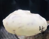 A picture of step 2 of Olive ranch dressing.