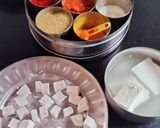 A picture of step 4 of Paneer butter masala without onion and garlic curry 🍛.