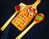 A picture of step 4 of Vegetables Waffles.