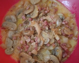 Foto del paso 4 de la receta: Revoltillo de jamón champiñones y langostinos
