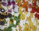 A picture of step 5 of Rainbow pizza 🌈 🍕🍕.