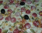 صورة لخطوة 5 من وصفة بيتزا بالنقانق🍕