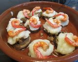 Foto del paso 4 de la receta: Champiñones al horno con gambas rojas