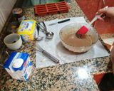 Foto del paso 4 de la receta: Fudge de chocolate blanco y negro con pistachos, arándanos