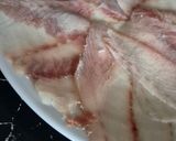 A picture of step 1 of Salmon or Pollock Carpaccio 😀.