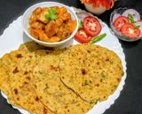 मिस्सी रोटी और चटपटी आलू की सब्जी रेसिपी चरण 8 फोटो