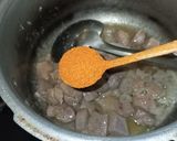 A picture of step 2 of Beef kaleji(liver).