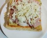 พิซซ่าขนมปังหน้าฮาวายเอี้ยน วิธีทำสูตร 4 รูป