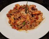 A picture of step 10 of Shrimp & Grit Cakes (Kentucky Bourbon Butter Sauce).