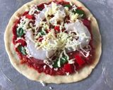 Foto langkah ke 5 dari resep Prata cheese bread pizza 🍕.