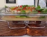 A picture of step 2 of Steamed Sea bass with Lime and Chilies.