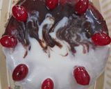 A picture of step 7 of Eggless Microwave Red Velvet Cake.