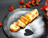 A picture of step 6 of Strawberry swiss roll.