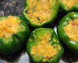 A picture of step 3 of Stuffed capsicum pakode.