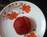 A picture of step 2 of Lychee shape sweet(Lychee shape sweet recipe in english).