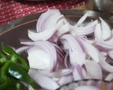 A picture of step 1 of Paneer Jalfrezi.