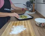 Foto del paso 2 de la receta: Pasta farfalle con coles de Bruselas asadas