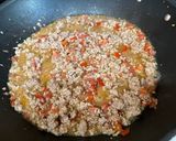 A picture of step 3 of Pork Giniling.