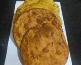 A picture of step 2 of Besan papadi.