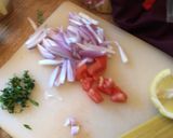 A picture of step 1 of Shrimp Scampi.