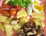 Gambar langkah 3 resipi Salad Ayam.