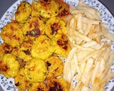 صورة لخطوة 3 من وصفة كفتة الدجاج بالأرز مشوية في المقلاة 🤤