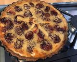 Une image de l'étape 14 de Tarte aux prunes d'ente et fruits confits (pâte brisée sarrasin, prune, épeautre).
