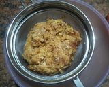 A picture of step 1 of Mawa Gulab Jamun from left over ghee residue.