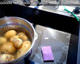 Foto del paso 2 de la receta: Ensalada Templada de (Habichuelas) Judías Verdes con Patata, Maíz y Atún