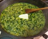 Pas rețetă Orez cu spanac și șofran (Risotto ai spinacci e zafferano) 2 fotografie
