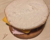 Une image de l'étape 2 de Gaufres salées façon croq mcdo.