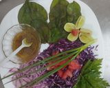 Foto del paso 3 de la receta: Ensalada con espinacas y repollo morado