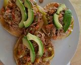 A picture of step 4 of Shredded Beef Tostadas.