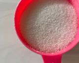 A picture of step 1 of Kada prashad (wholewheat flour halwa).