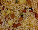 A picture of step 3 of Sabudana khichdi/sago khichdi.