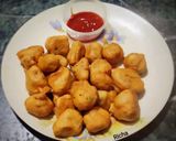 A picture of step 4 of Banana Pakoda.