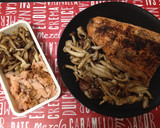 Foto del paso 4 de la receta: Lomo de trucha asalmonada con surtido de setas a la plancha