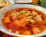 Hình bước làm 3 của món Canh rau củ nấu xương gà