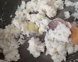 A picture of step 3 of Coconut ladoo.