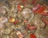A picture of step 2 of Shahi achar gosht.