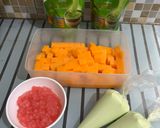 Foto langkah ke 8 dari resep Creamy Matcha with Mango Pudding.
