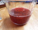 A picture of step 2 of Raspberry Simple Syrup.