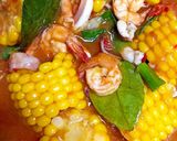 Foto langkah ke 7 dari resep Cumi dan Udang Saus Padang.