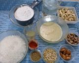 A picture of step 1 of Cornflour ka Halwa.