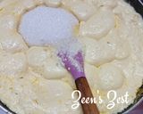 A picture of step 3 of Badam Halwa.