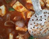 A picture of step 3 of Kadai Paneer.