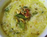 A picture of step 2 of Ven Pongal (khara pongal).