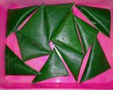 Foto langkah ke 9 dari resep Tempe HomeMade Bentuk Segitiga di Bungkus Daun Pisang (dari Kacang Kedelai Putih).